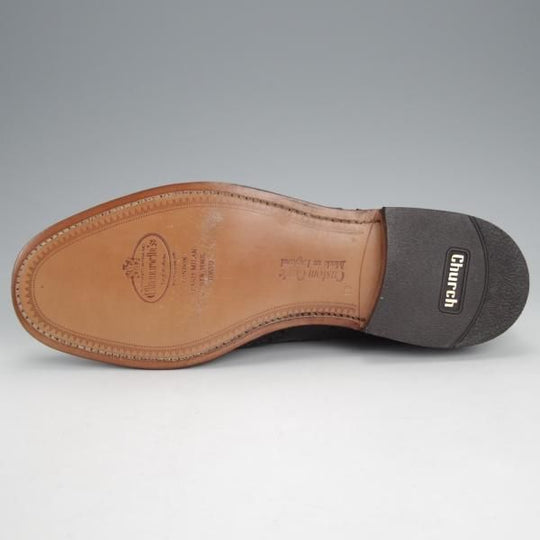 未使用★チャーチ 80F/UK8【定価￥176,000-★BURWOOD/バーウッド】フルブローグ/81ラスト/黒/メンズ/Church's★j519