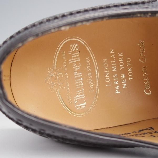 未使用★チャーチ 80F/UK8【定価￥176,000-★BURWOOD/バーウッド】フルブローグ/81ラスト/黒/メンズ/Church's★j519