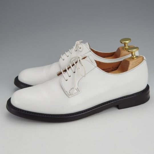 極美品★チャーチ(レディース) SIZE 37.5【モデル定価￥160,600-★シャノン/SHANNON 2WR】プレーントゥ/白/Church's★j521