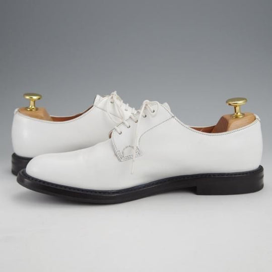 極美品★チャーチ(レディース) SIZE 37.5【モデル定価￥160,600-★シャノン/SHANNON 2WR】プレーントゥ/白/Church's★j521