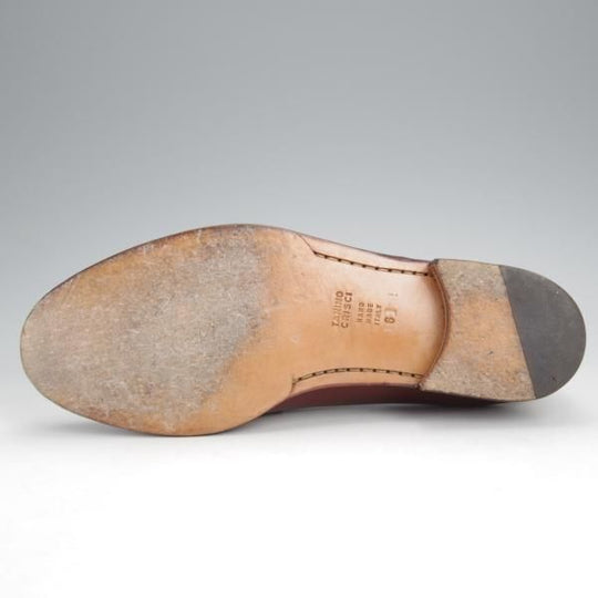 極美品★(伊)タニノクリスチー SIZE 6【高額★クロコダイル×カーフ/コンビ仕様】ビットローファー/茶/TANINO CRISCI★j522