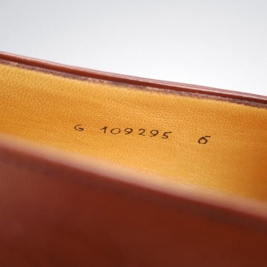 極美品★(伊)タニノクリスチー SIZE 6【高額★クロコダイル×カーフ/コンビ仕様】ビットローファー/茶/TANINO CRISCI★j522