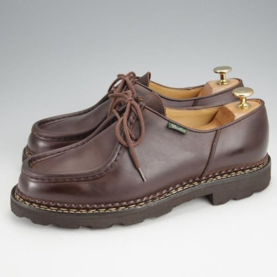 美品★パラブーツ SIZE 40【定価￥79,200-★リゾルト林氏愛用素材/オイルドヌバック】MICHAEL/ミカエル/GRINGO/濃茶/Paraboot★j523