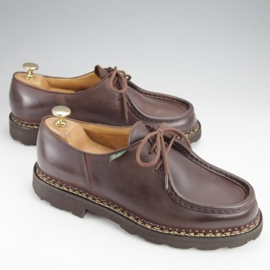 美品★パラブーツ SIZE 40【定価￥79,200-★リゾルト林氏愛用素材/オイルドヌバック】MICHAEL/ミカエル/GRINGO/濃茶/Paraboot★j523