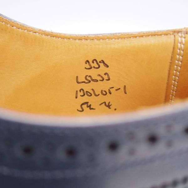 極美品★トリッカーズ(レディース) SIZE 5.5【同系モデル定価￥121,000-★ダイナイトソール/BOURTON】L5633/フルブローグ/紺/Tricker's★j524