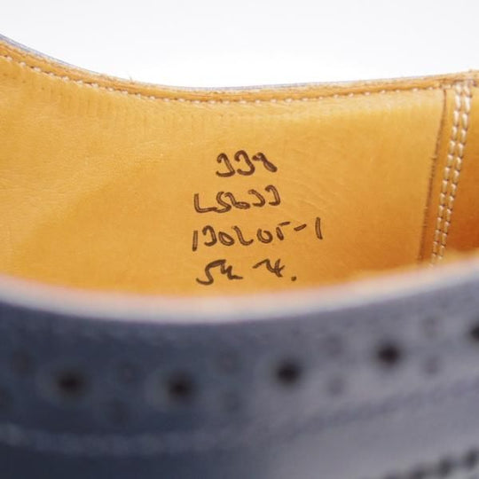 極美品★トリッカーズ(レディース) SIZE 5.5【同系モデル定価￥121,000-★ダイナイトソール/BOURTON】L5633/フルブローグ/紺/Tricker's★j524