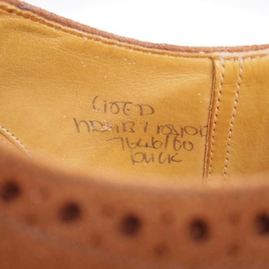 ★チャーチ 90E/UK9【旧チャーチ★アンテロープ革/REAL CAPE BUCK/73ラスト】3都市ロゴ/フルブローグ/スエード/濃茶/Church's★j525