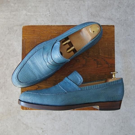 極上★(伊)リカルド・ベステッティ SIZE 39.5【高額★リザード革/ビームス別注】コインローファー/BEAMS/RICCARDO BESTETTI★j528