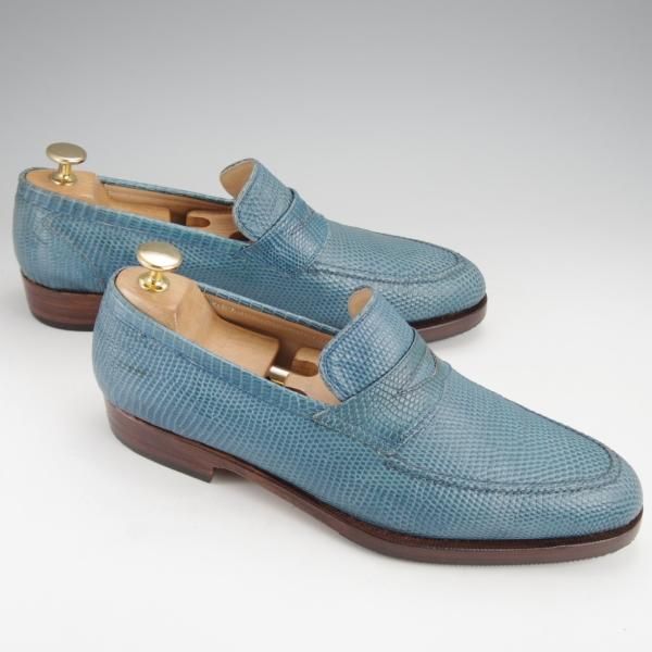 極上★(伊)リカルド・ベステッティ SIZE 39.5【高額★リザード革/ビームス別注】コインローファー/BEAMS/RICCARDO BESTETTI★j528