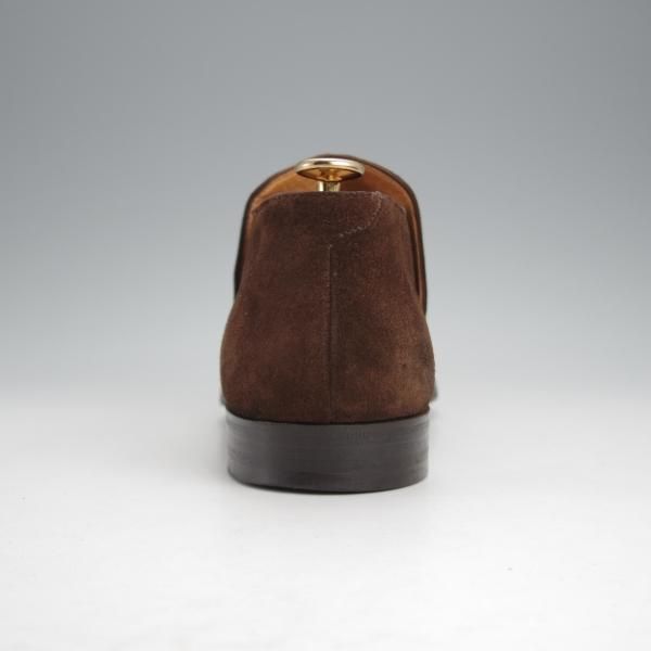 極上★クロケット&ジョーンズ 7D【ハンドグレードライン★KEMPTON/センターエラスティック】スエード/濃茶/メンズ/Crockett&Jones★j529