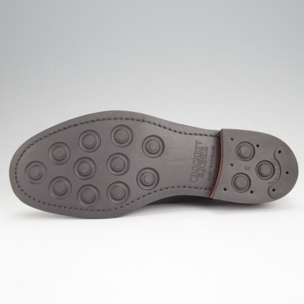 極美品★クロケット&ジョーンズ 6E【ダイナイトソール仕様★バーニーズNY別注/210ラスト】プレーントゥ/カーフ/黒/Crockett&Jones★j531