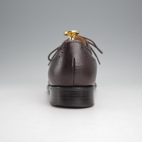 極上★三陽山長 SIZE 6.5【パターンオーダー品★竜之介/R309ラスト/フルブローグ】グレインレザー×キップレザー/濃茶/Sanyo Yamacho★j532