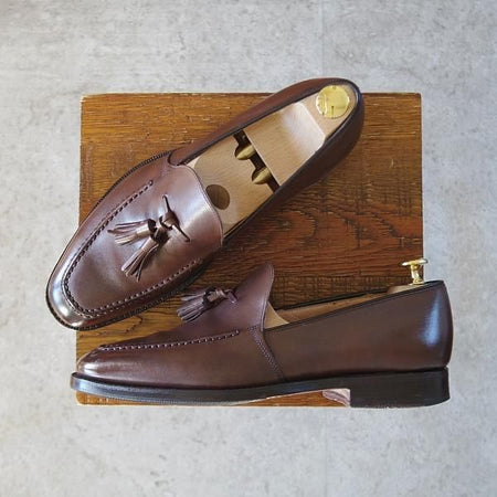 ★チャーチ 60G/UK6【★タッセルローファー/HARROW】111ラスト/ネバダカーフ/濃茶/メンズ/Church's★j533