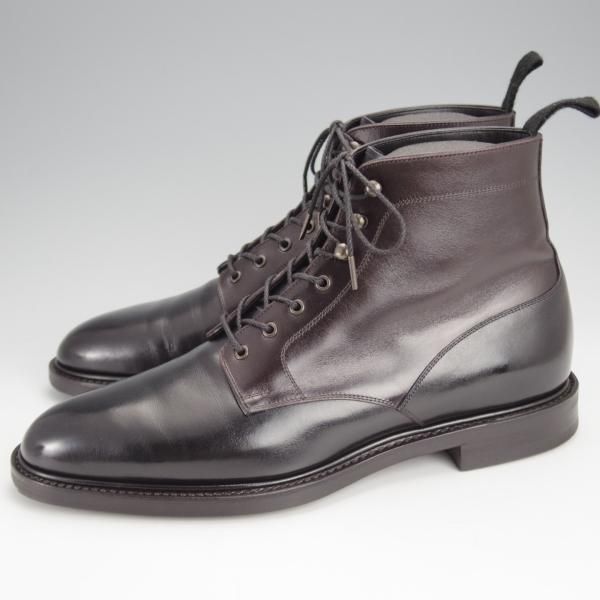 極上★三陽山長 SIZE 6.5(Dウィズ)【パターンオーダー品★特別仕様の長一郎/R2010ラスト】ボックスカーフ/ブーツ/黒×濃茶/メンズ★j534