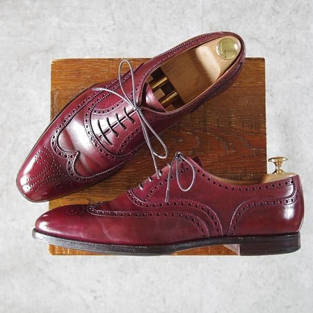 極上★クロケット&ジョーンズ 9.5D【オーダー価格￥165,000〜★ハンドグレードライン/CLIFFORD】337ラスト/赤茶/Crockett&Jones★j535