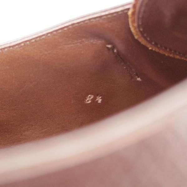 極上★宮城興業 UK9.5程度【オーダー価格￥64,900-★スキンステッチ仕様/(米)ホーウィン社のハッチグレイン】赤茶/MIYAGI KOGYO★j542