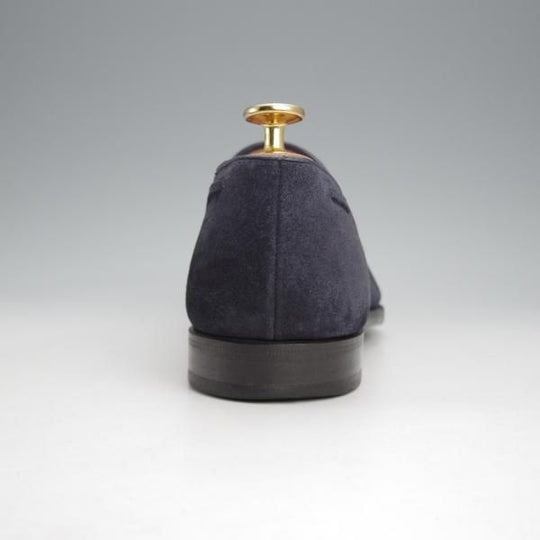 極上★クロケット&ジョーンズ 6D【ハンドグレードライン★VINCENT/363ラスト】タッセルローファー/スエード/紺/Crockett&Jones★j544