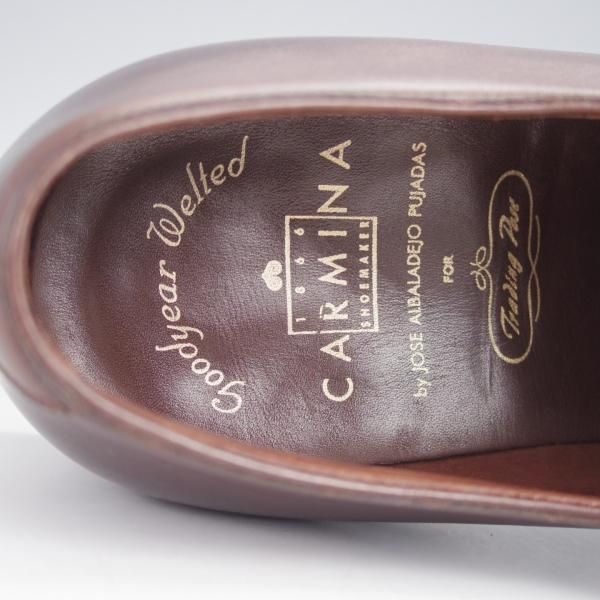 極上★(スペイン製)カルミナ SIZE 7【トレーディングポスト別注★オックスフォードシューズ/965】カーフ/濃茶/メンズ/CARMINA★j545