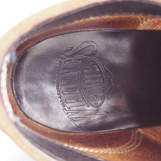 美品★WHITE'S BOOTS/ホワイツブーツ 7.5E【モデル定価￥130,900-★オックスフォード/OXFORD】クロムエクセルレザー/黒/メンズ★j546