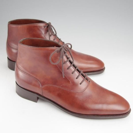 未使用★ジョンロブ 6E【★レースアップブーツ/CANONBURY 2】7000ラスト/カーフ/茶/メンズ/JOHN LOBB★j549