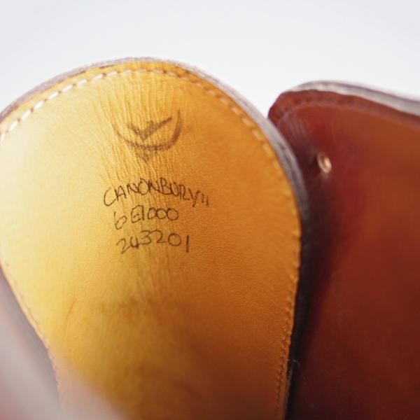 未使用★ジョンロブ 6E【★レースアップブーツ/CANONBURY 2】7000ラスト/カーフ/茶/メンズ/JOHN LOBB★j549