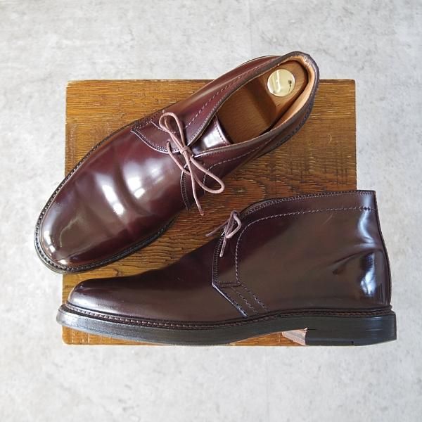 極上★オールデン 6.5D【定価￥189,200-★コードバン仕様/1339】バリーラスト/チャッカブーツ/#8/赤茶/メンズ/ALDEN★j552