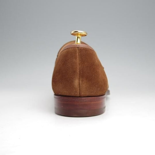 ほぼ未使用★クロケット&ジョーンズ 8E【★コインローファー/SYDNEY】シドニー/341ラスト/スエード/茶/メンズ/Crockett&Jones★j554