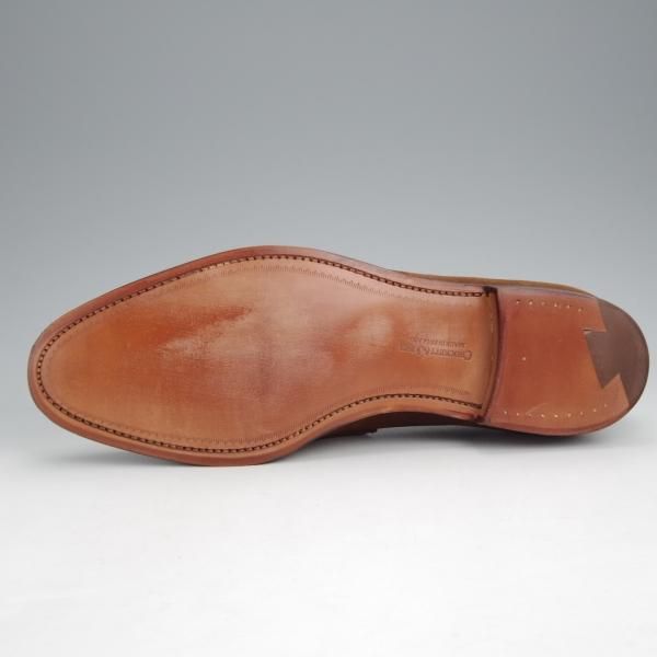 ほぼ未使用★クロケット&ジョーンズ 8E【★コインローファー/SYDNEY】シドニー/341ラスト/スエード/茶/メンズ/Crockett&Jones★j554