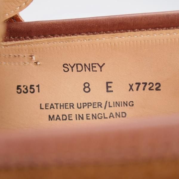 ほぼ未使用★クロケット&ジョーンズ 8E【★コインローファー/SYDNEY】シドニー/341ラスト/スエード/茶/メンズ/Crockett&Jones★j554