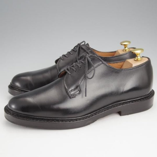 極美品★(米)アレンエドモンズ 7.5D【同系モデル定価￥85,800-★Leeds2.0/プレーントゥ】カーフ/黒/メンズ/ALLEN EDMONDS★j555