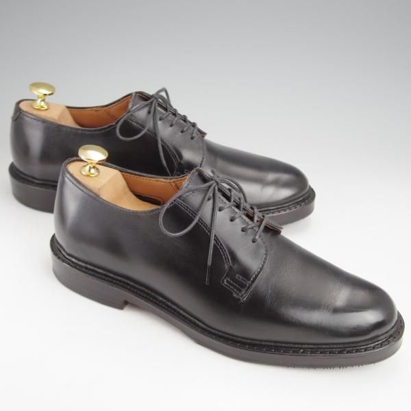 極美品★(米)アレンエドモンズ 7.5D【同系モデル定価￥85,800-★Leeds2.0/プレーントゥ】カーフ/黒/メンズ/ALLEN EDMONDS★j555