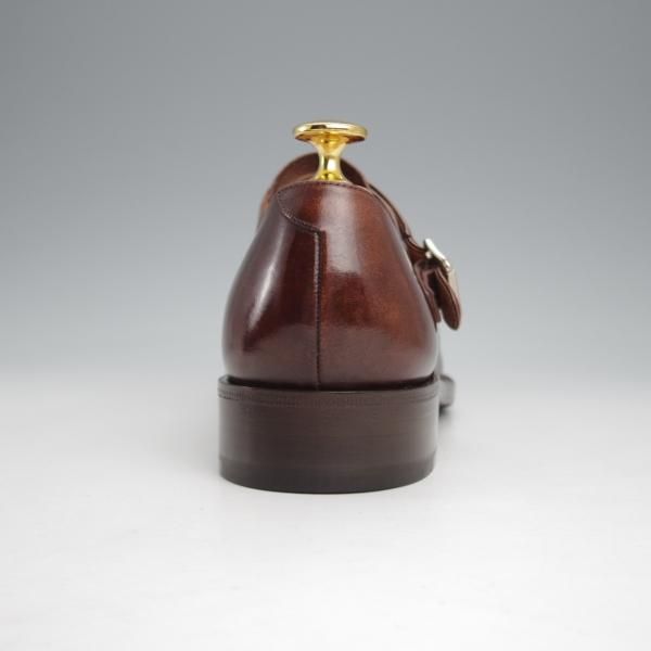 極上★(スペイン製)カルミナ/旧アルバラデホ SIZE 6.5【★サイドモンク/濃茶】モンクストラップ/4655/カーフ/メンズ/CARMINA★j557