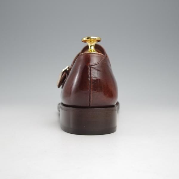 極上★(スペイン製)カルミナ/旧アルバラデホ SIZE 6.5【★サイドモンク/濃茶】モンクストラップ/4655/カーフ/メンズ/CARMINA★j557