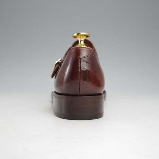 極上★(スペイン製)カルミナ/旧アルバラデホ SIZE 6.5【★サイドモンク/濃茶】モンクストラップ/4655/カーフ/メンズ/CARMINA★j557