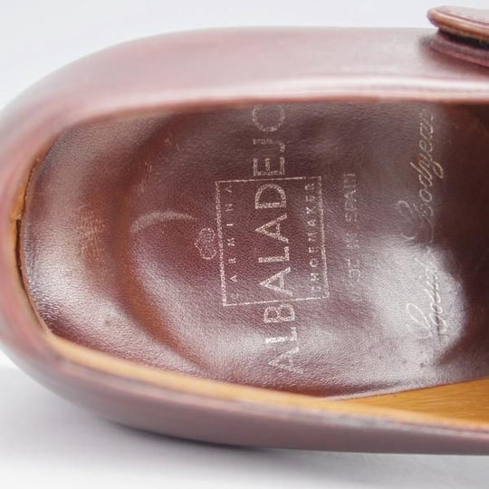 極上★(スペイン製)カルミナ/旧アルバラデホ SIZE 6.5【★サイドモンク/濃茶】モンクストラップ/4655/カーフ/メンズ/CARMINA★j557