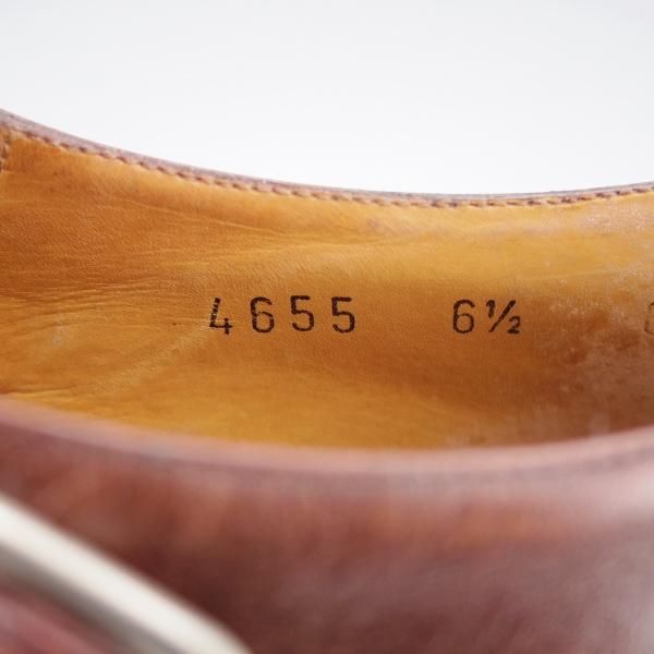 極上★(スペイン製)カルミナ/旧アルバラデホ SIZE 6.5【★サイドモンク/濃茶】モンクストラップ/4655/カーフ/メンズ/CARMINA★j557