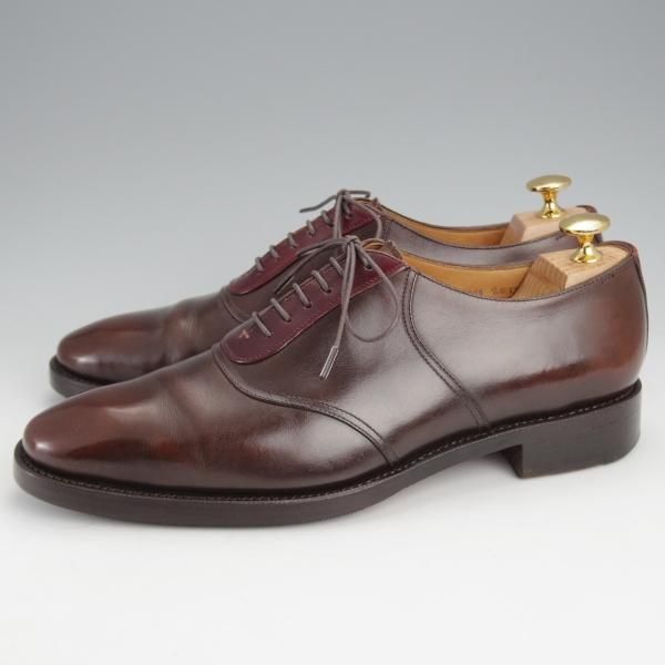 極上★(HM)ギルド・オブ・クラフツ US7C【税込上代￥165,000-★Fudge/ハンドソーンウェルテッド製法】サドルシューズ/濃茶×赤茶★j558