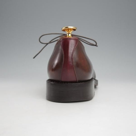 極上★(HM)ギルド・オブ・クラフツ US7C【税込上代￥165,000-★Fudge/ハンドソーンウェルテッド製法】サドルシューズ/濃茶×赤茶★j558