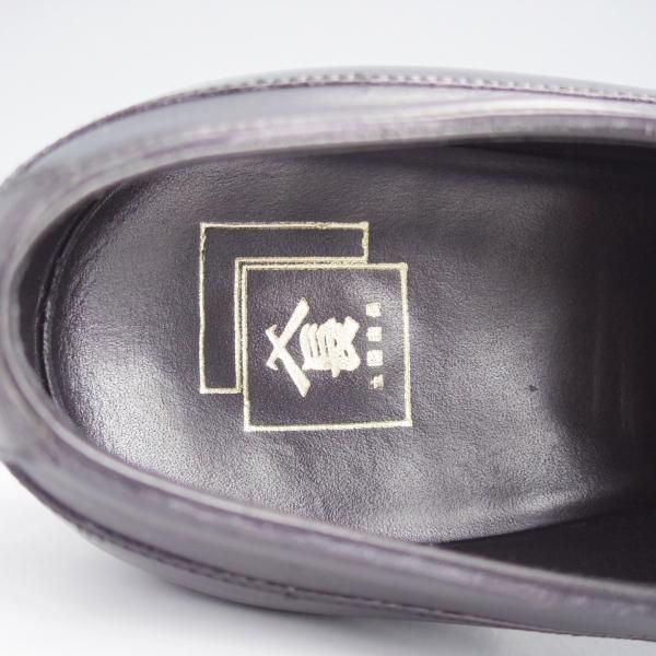 極上★三陽山長 SIZE 6.5【定価￥99,000-★(初期)匠シリーズ/匠六郎/R2017ラスト】パンチドキャップトゥ/カーフ/黒/Sanyo Yamacho★j562