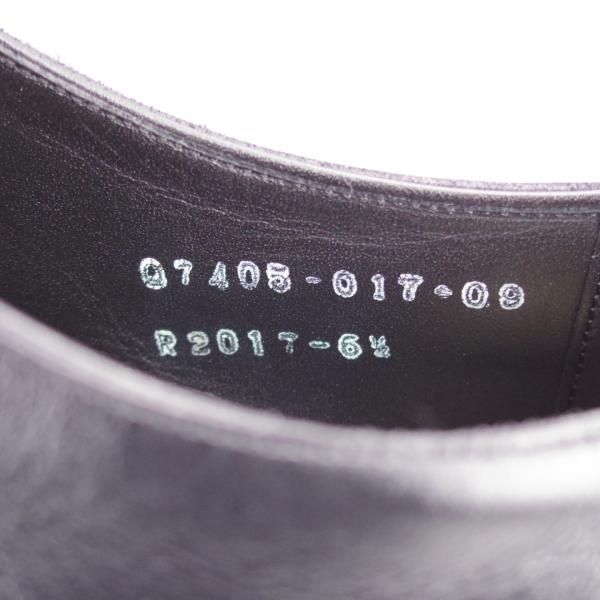 極上★三陽山長 SIZE 6.5【定価￥99,000-★(初期)匠シリーズ/匠六郎/R2017ラスト】パンチドキャップトゥ/カーフ/黒/Sanyo Yamacho★j562