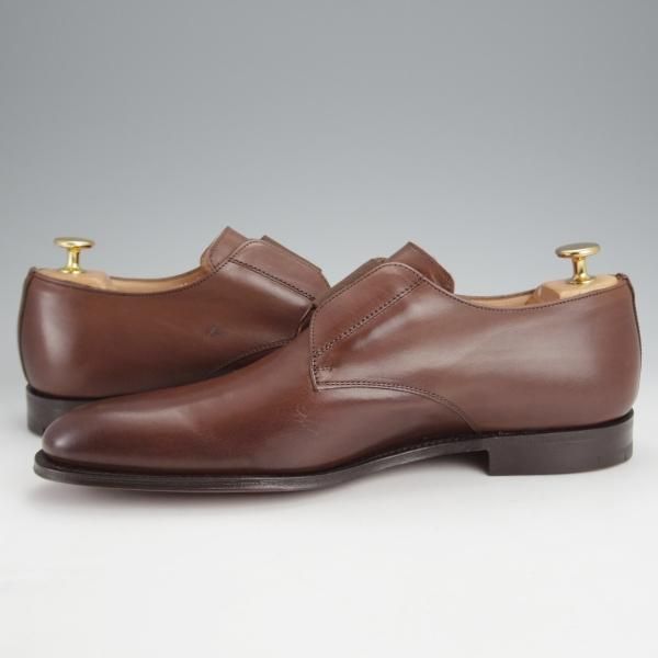 未使用★チャーチ 75F/UK7.5【貴重★JIL SANDER別注/ジルサンダー/121ラスト】センターエラスティック/カーフ/茶/メンズ/Church's★j563