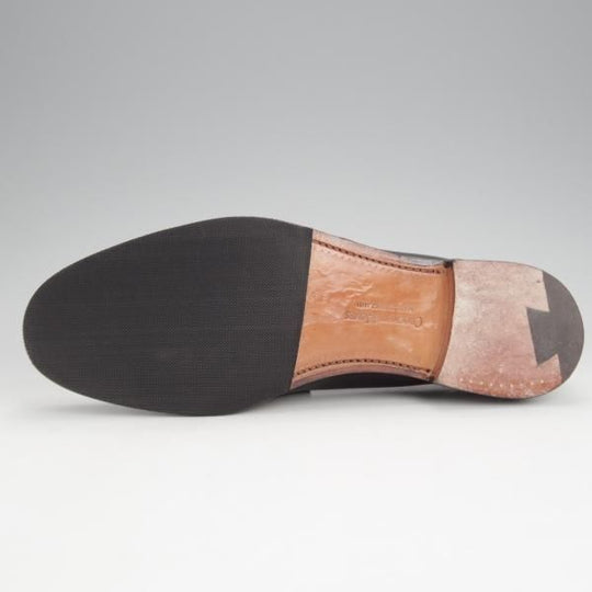 美品★クロケット&ジョーンズ 6E【定価￥100,100-★FINCHLEY 2/ビットローファー】376ラスト/カーフ/黒/メンズ/Crockett&Jones★j565