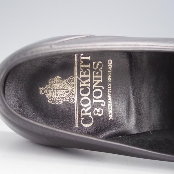 美品★クロケット&ジョーンズ 6E【定価￥100,100-★FINCHLEY 2/ビットローファー】376ラスト/カーフ/黒/メンズ/Crockett&Jones★j565