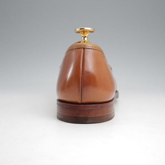 極美品★クロケット&ジョーンズ 6.5E【定価￥132,000-★ウイスキーコードバン仕様/HARVARD】コインローファー/314ラスト/茶★j566