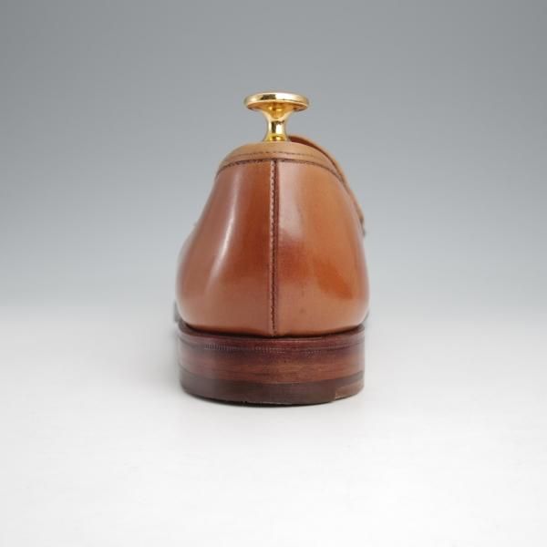 極美品★クロケット&ジョーンズ 6.5E【定価￥132,000-★ウイスキーコードバン仕様/HARVARD】コインローファー/314ラスト/茶★j566