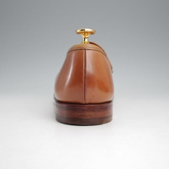 極美品★クロケット&ジョーンズ 6.5E【定価￥132,000-★ウイスキーコードバン仕様/HARVARD】コインローファー/314ラスト/茶★j566