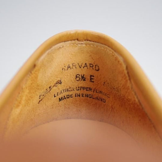 極美品★クロケット&ジョーンズ 6.5E【定価￥132,000-★ウイスキーコードバン仕様/HARVARD】コインローファー/314ラスト/茶★j566