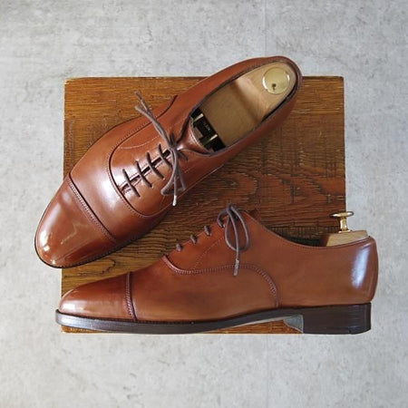 極上★トリッカーズ SIZE 7【現行定価10万円以上★ストレートチップ/M6934】カーフ/茶/メンズ/Tricker's★j567