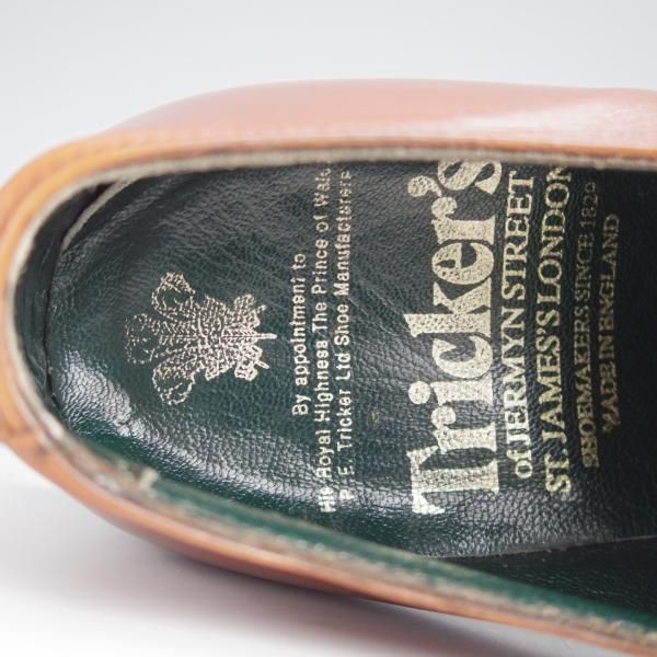 極上★トリッカーズ SIZE 7【現行定価10万円以上★ストレートチップ/M6934】カーフ/茶/メンズ/Tricker's★j567