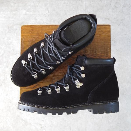 極美品★パラブーツ SIZE 7【定価￥82,500-★AVORIAZ/アヴォリアーズ】ジャンヌソール/マウンテンブーツ/スエード/黒/Paraboot★j569